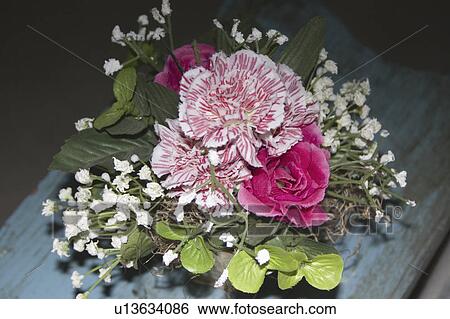 sitting, bouquet, flowers, rose, carnation, artificial View Large Photo Image Stock Photograph - sitting, bouquet, flowers, rose, carnation, artificial. Fotosearch