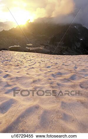 snow, setting, sun, patch, view View Large Photo Image Stock Photography - snow, setting, sun, patch, view. Fotosearch