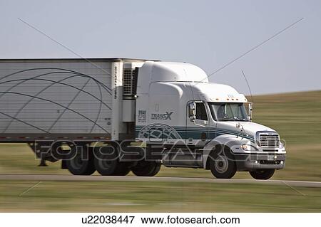 Stock Photo - speeding, canada, trans, vehicle, blurred. Fotosearch
