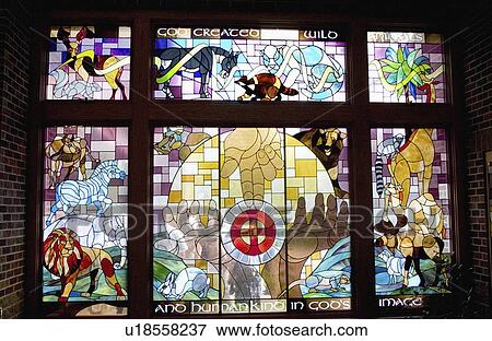 stain, creation, window, glass, church View Large Photo Image Stock Photo - stain, creation, window, glass, church. Fotosearch