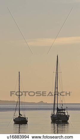 stewart, harbour, bay, moon, half, boat View Large Photo Image Picture - stewart, harbour, bay, moon, half, boat. Fotosearch