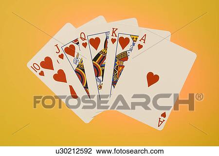 suit, flush, card, hand, poker, royal View Large Photo Image Stock Image - suit, flush, card, hand, poker, royal. Fotosearch