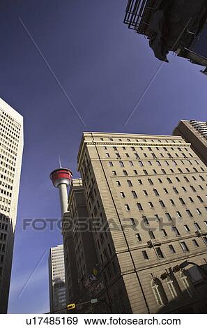 Stock Photo - tall, downtown, canada, alberta, calgary, buildings. Fotosearch