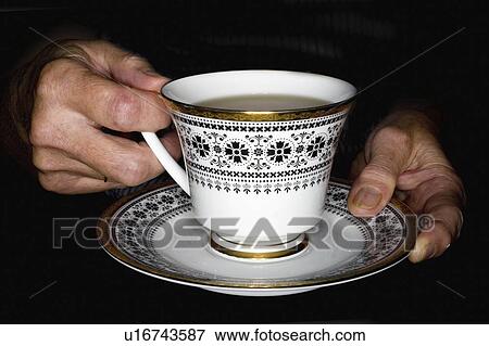 tea, persons, cup, holding, hands, elderly View Large Photo Image Stock Photo - tea, persons, cup, holding, hands, elderly. Fotosearch