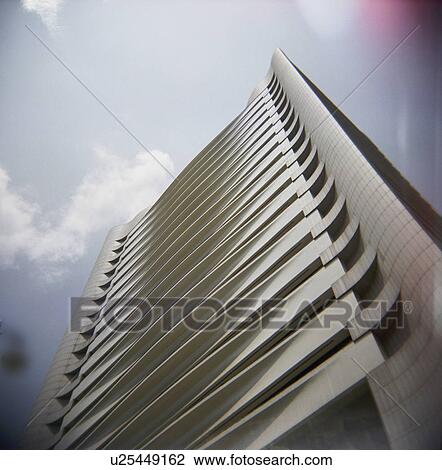 Stock Image - up, building, looking, kong, hong, modern. Fotosearch