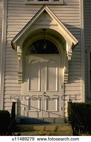 Stock Photo - usa, door, maryland, potomac, seen, church. Fotosearch