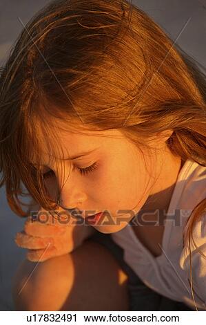 Stock Image - usa, enjoying, florida, scenic, beach, girl. Fotosearch