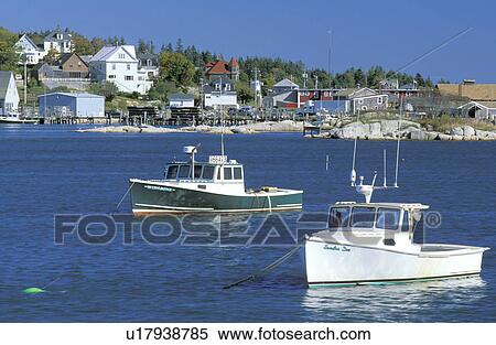 Stock Photography - village, maritime, marine, bay, harbor, little. Fotosearch