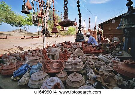 village, pots, bells, shop, pottery, clay View Large Photo Image Picture - village, pots, bells, shop, pottery, clay. Fotosearch