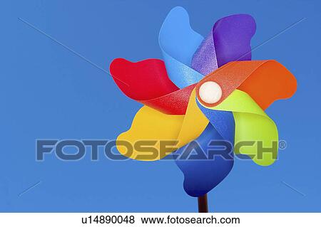 Stock Photo - windmil, technology, energy, toy, colorful. Fotosearch