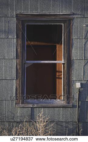 Stock Photo - window, house, farm, old, broken. Fotosearch