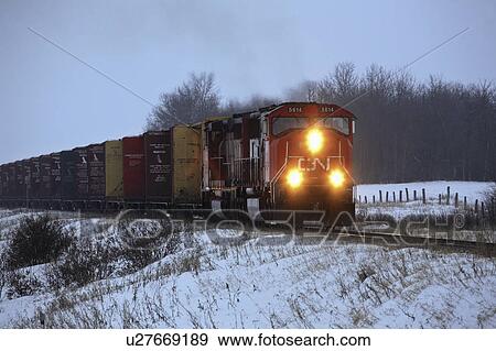 winter, engine, crossing, road, approaching, diesel View Large Photo Image Stock Photo - winter, engine, crossing, road, approaching, diesel. Fotosearch