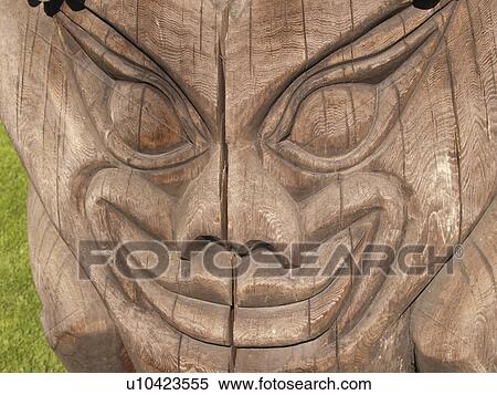 wooden, totem, part, lower, carved View Large Photo Image Stock Photography - wooden, totem, part, lower, carved. Fotosearch