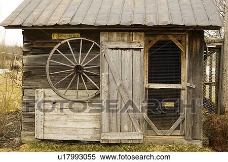 Cabane A Sucre Sugar Shack Brome Missisquoi Quebec Stock