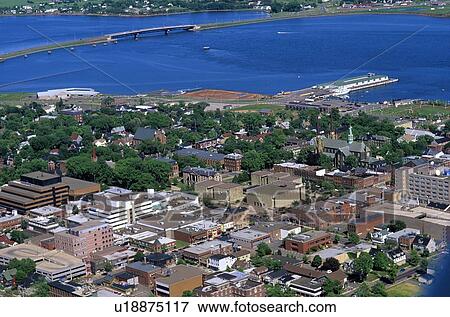 Aereo De Charlottetown Isla Principe Eduardo Canada Coleccion De Foto U Fotosearch