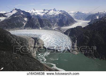 Aerial view of the Le Conte and Patterson Glaciers, the Stikine Ice Field, and the mountains surrounding the town of Petersburg, Southeast Alaska, USA. View Large Photo Image Stock Photo - Aerial view of the Le Conte and Patterson Glaciers, the Stikine Ice Field, and the mountains surrounding the town of Petersburg, Southeast Alaska, USA.. Fotosearch