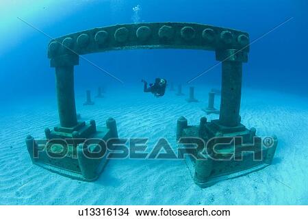Picture - ATLANTIS sculpture park, Cayman Brac, Cayman Islands, Caribbean. Fotosearch