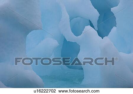Stock Image - Close up of an iceberg near Neko Harbour, Antarctic Peninsula. Fotosearch