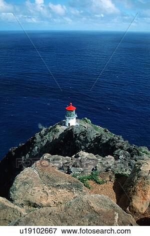 Makapu point lighthouse, East Oahu, Hawaii (N. Pacific) View Large Photo Image Stock Photo - Makapu point lighthouse, East Oahu, Hawaii (N. Pacific). Fotosearch