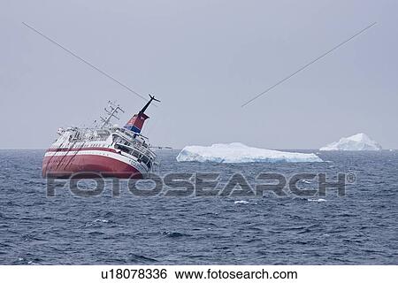 Rescue operation for sinking ship MV Explorer in Antarctica. View Large Photo Image Stock Photograph - Rescue operation for sinking ship MV Explorer in Antarctica.. Fotosearch
