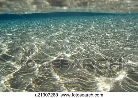 Stock Photo - Sandy bottom at Atalaia beach, Fernando de Noronha national marine sanctuary, Pernambuco, Brazil (S. Atlantic). Fotosearch