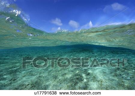 Split image of sand bottom and sky, Rongelap, Marshall Islands, Micronesia View Large Photo Image Stock Photo - Split image of sand bottom and sky, Rongelap, Marshall Islands, Micronesia. Fotosearch