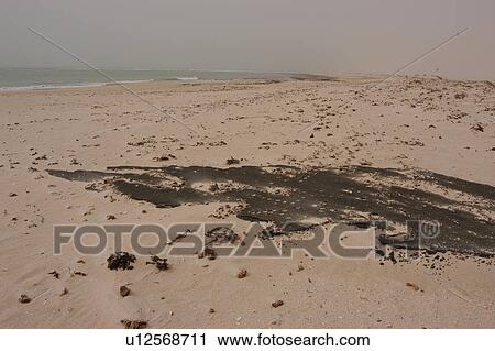 Weathered oil slick on beach, Southern Morocco View Large Photo Image Stock Image - Weathered oil slick on beach, Southern Morocco. Fotosearch