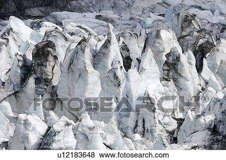 Stock Photo - A view of Lamplugh Glacier in Glacier Bay National Park, Southeast Alaska, USA.. Fotosearch