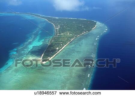 Aerial view of Kuwajelein atol, Marshall Islands (N. Pacific) View Large Photo Image Stock Photo - Aerial view of Kuwajelein atol, Marshall Islands (N. Pacific). Fotosearch