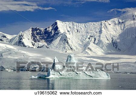Arctowski Peninsula, Antarctica Iceberg in foreground View Large Photo Image Stock Image - Arctowski Peninsula, Antarctica Iceberg in foreground. Fotosearch