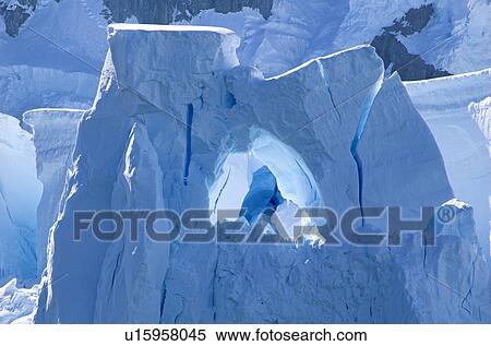 Glacier front in Paradise Bay Antarctic Peninsula View Large Photo Image Stock Photography - Glacier front in Paradise Bay Antarctic Peninsula. Fotosearch