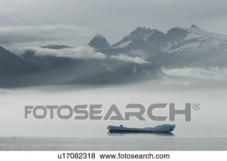 Stock Photo - Icebergs calved off the Sawyer tidewater Glacier in Tracy Arm, Southeast Alaska, USA.. Fotosearch
