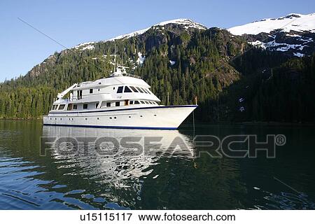 The American Safari Cruises yacht Safari Spirit operating in Southeast Alaska, USA. Pacific Ocean. View Large Photo Image Stock Photo - The American Safari Cruises yacht Safari Spirit operating in Southeast Alaska, USA. Pacific Ocean.. Fotosearch
