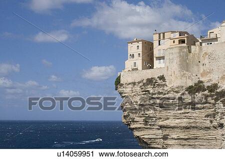 The precariously balanced town of Bonifacio, Corsica View Large Photo Image Stock Image - The precariously balanced town of Bonifacio, Corsica. Fotosearch