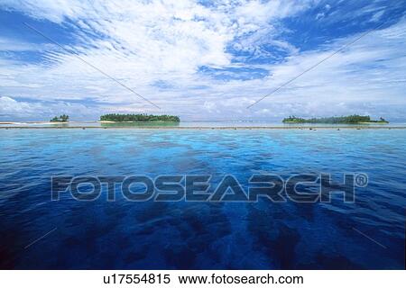 Stock Photography - Uninhabited islands inside atoll, Mili, Marshall Islands (N. Pacific). Fotosearch