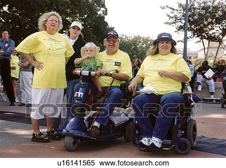 Family and friends, with and without disabilities, participating the ADAPT March on Washington event to advocate for the civil rights of people with disabilities. View Large Photo Image Stock Photography - Family and friends, with and without disabilities, participating the ADAPT March on Washington event to advocate for the civil rights of people with disabilities.. Fotosearch