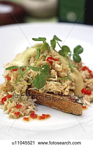Stock Image - Crab salad. Fotosearch