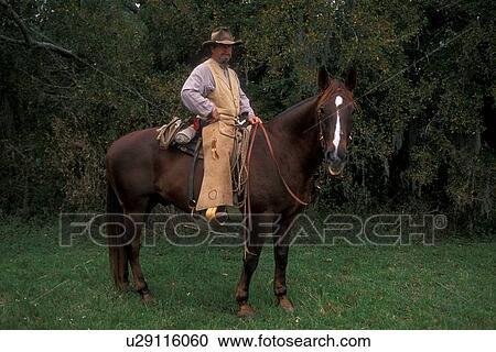 cowboy sitting on his horse View Large Photo Image Stock Image - cowboy sitting on his horse. Fotosearch
