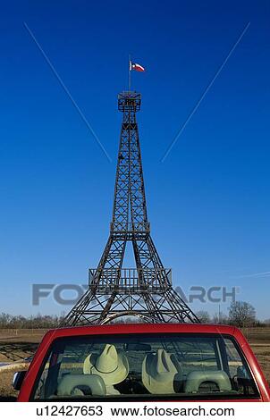 Eiffel Tower sculpture in Paris, Texas View Large Photo Image Stock Image - Eiffel Tower sculpture in Paris, Texas. Fotosearch