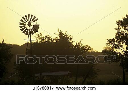 windmill at sunset View Large Photo Image Stock Photo - windmill at sunset. Fotosearch
