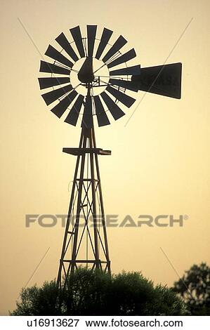 windmill at sunset View Large Photo Image Stock Photo - windmill at sunset. Fotosearch