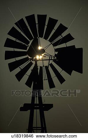 windmill at sunset View Large Photo Image Stock Photograph - windmill at sunset. Fotosearch