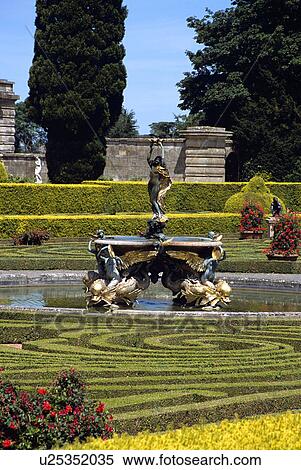 Stock Photography - Blenheim Palace, Woodstock, near Oxford, Oxfordshire, England. Italian Garden.. Fotosearch