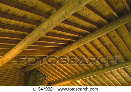 Close up of beamed wooden ceiling View Large Photo Image Stock Image - Close up of beamed wooden ceiling. Fotosearch