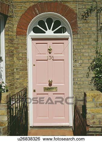Close-up of front door of traditional Victorian house View Large Photo Image Stock Photograph - Close-up of front door of traditional Victorian house. Fotosearch