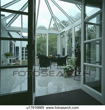 conservatory, interior, interiors, windows, architectural View Large Photo Image Stock Photo - conservatory, interior, interiors, windows, architectural . Fotosearch