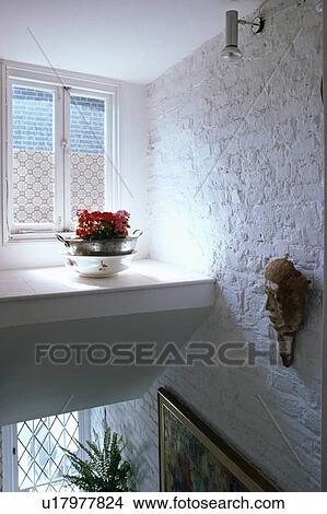Picture - cottage, interior, architectural, landings, windows, interiors. Fotosearch