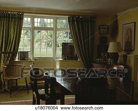Picture - cottage, interior, country, doorways, diningroom, diningrooms, interiors. Fotosearch
