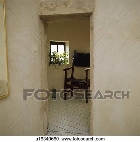 cottage, interior, doorway, furniture, chair, view, interiors View Large Photo Image Stock Image - cottage, interior, doorway, furniture, chair, view, interiors. Fotosearch