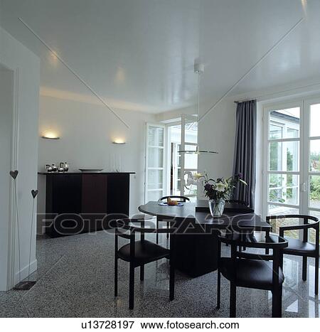 Stock Photo - curtains, chairs, chairs, chair, furniture, dining, hr 214. Fotosearch